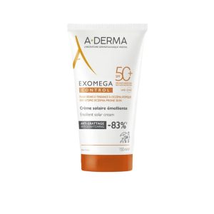 A-DERMA EXOMEGA CONTROL CREMA SOLAR EMOLIENTE SPF 50+ 1 TUBO 150 ML